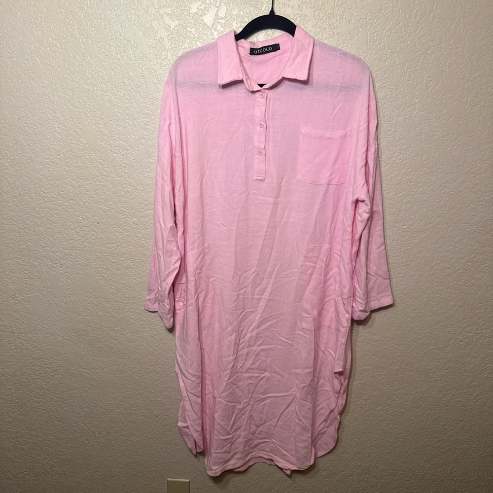 Light Pink Long Sleeve Dress